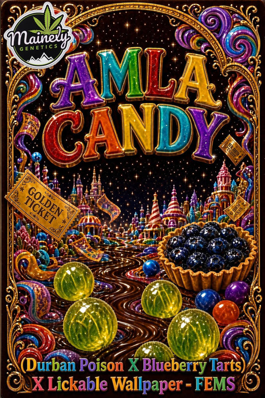 AMLA CANDY ((Durban Poison × Blueberry Tarts) × Lickable Wallpaper)