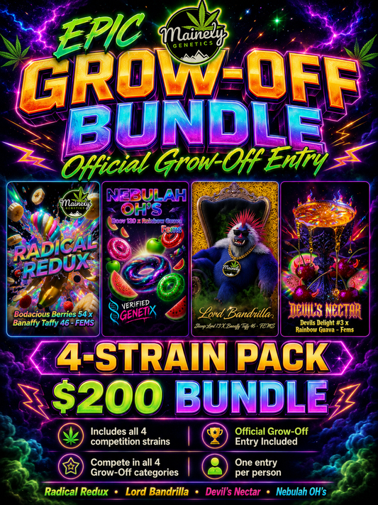 Mainely Genetics Grow-Off Package — 4 Packs + Official Entry