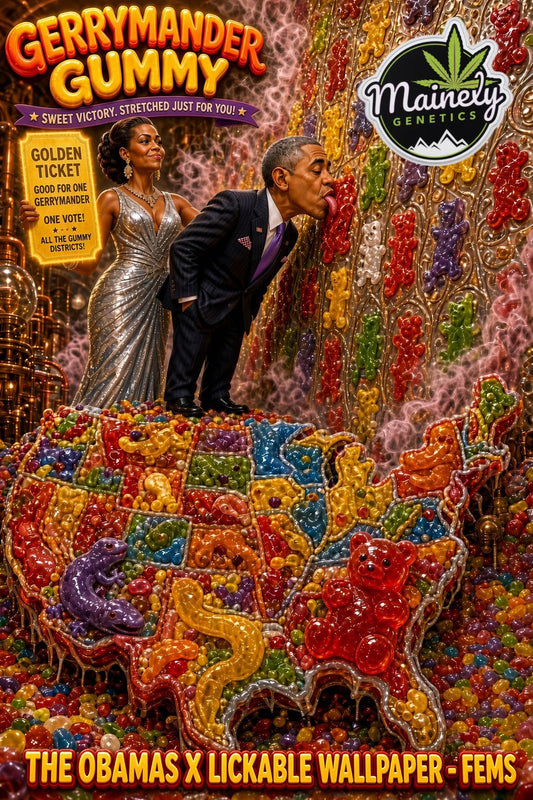 Gerrymander Gummy (The Obamas x Lickable Wallpaper)