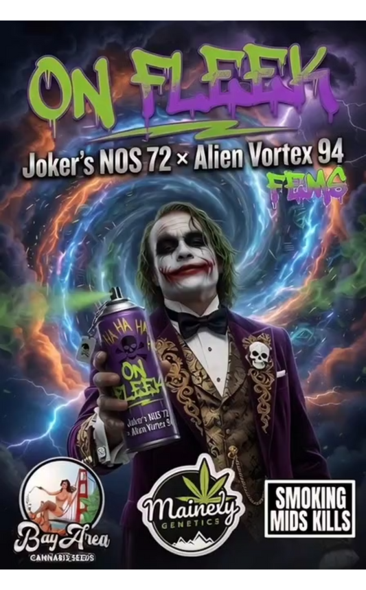 On Fleek (Joker's NOS 72 x Alien Vortex 94) 6pk Fems